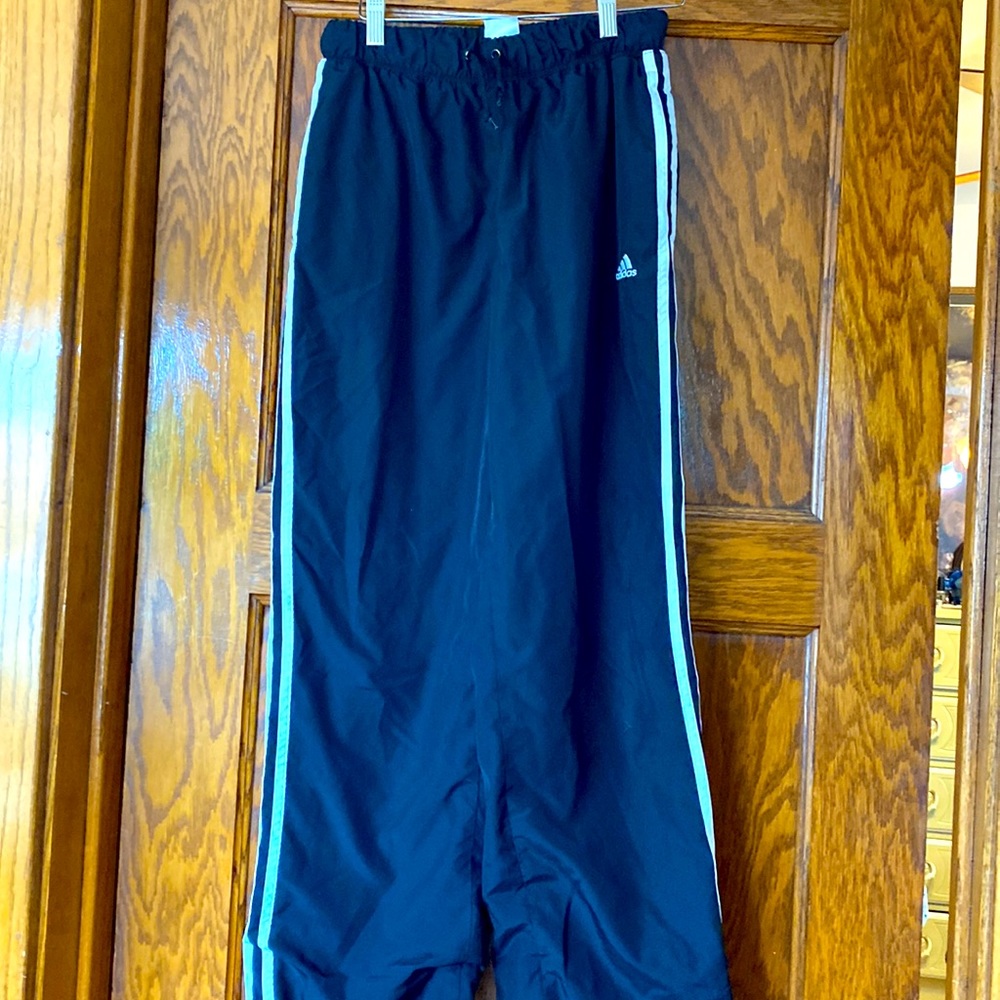 Womens lightly lined Adidas straight legged track pants